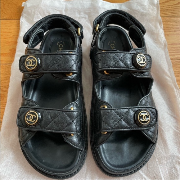 Chanel quilted dad sandals - Picture 2 of 8